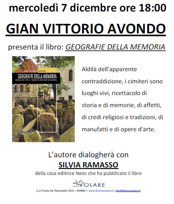 Incontro con Gian Vittorio Avondo