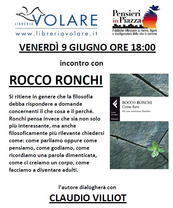 Incontro con Rocco Ronchi