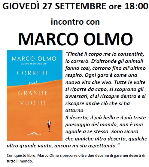 Incontro con Marco Olmo